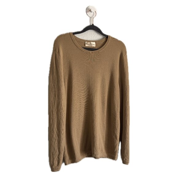 VTG Wool Crewneck Sweater in Camel - Picture 1 of 3